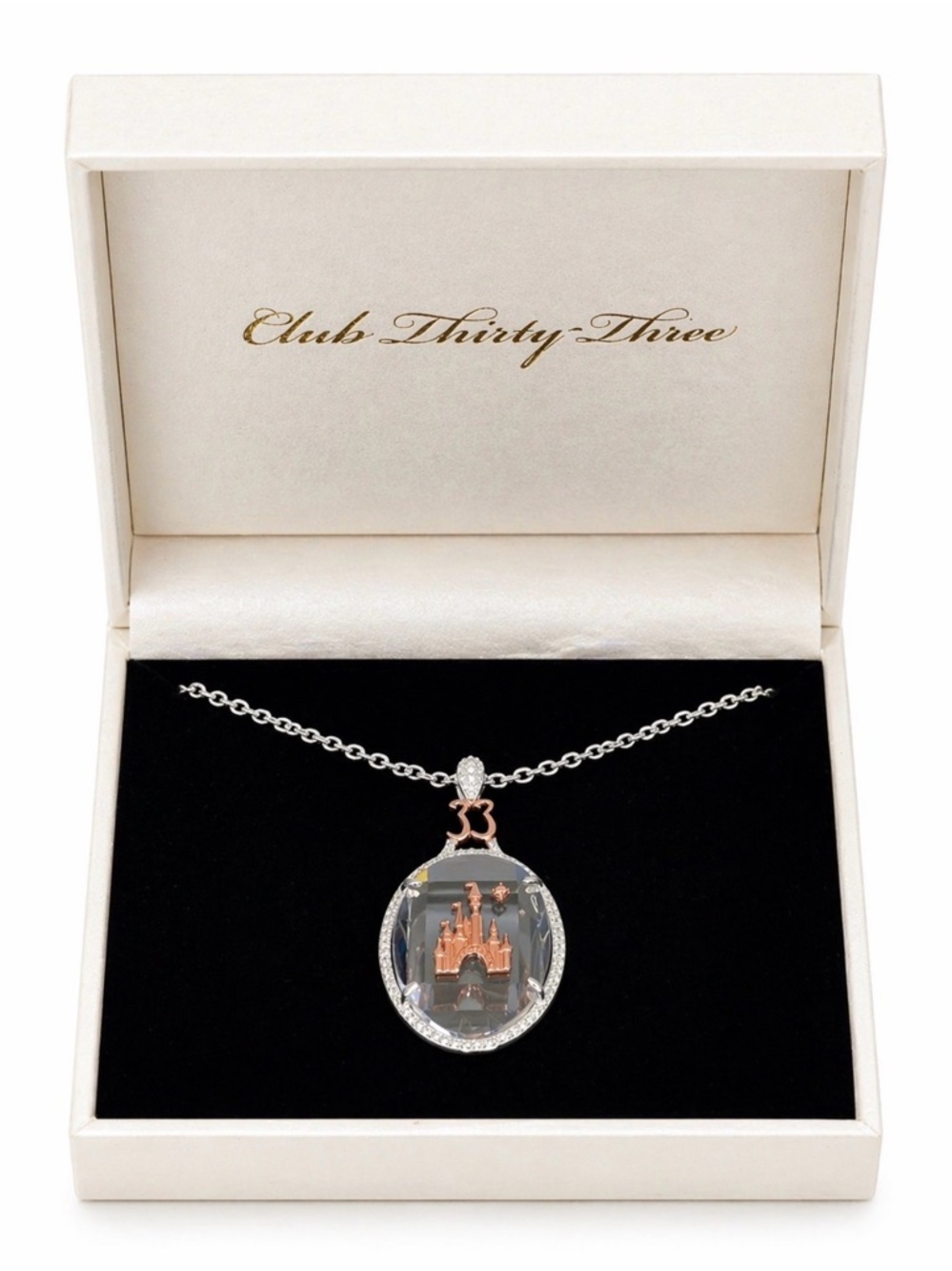 Club 33 Castle Cameo Necklace NWT